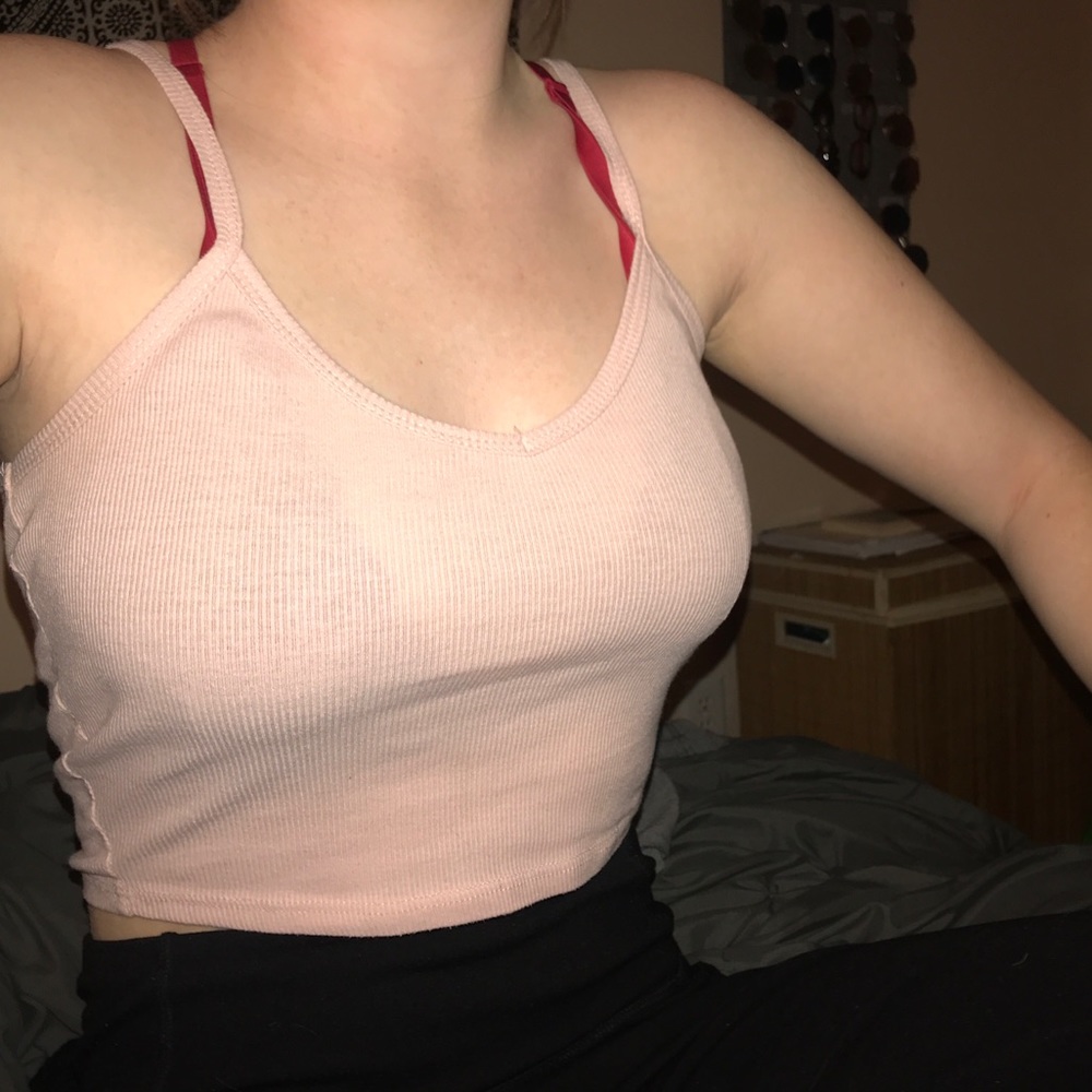 Pink crop top!